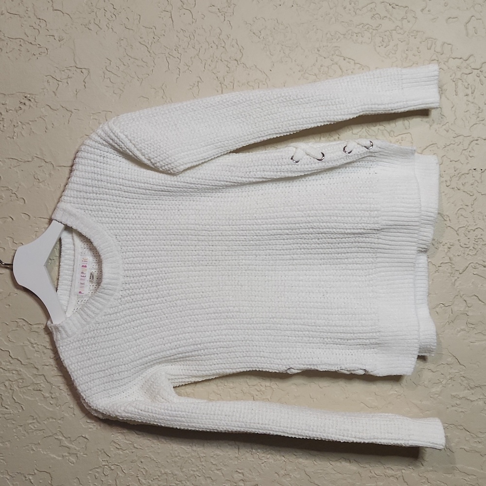 Girls Size M 10/12 Ivory Sweater